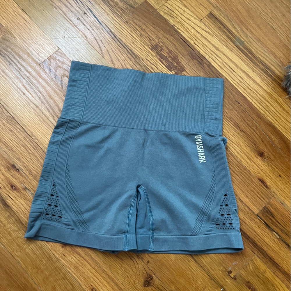 Gymshark Light Blue High-Waisted Shorts